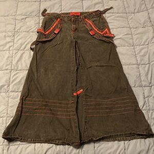 Vintage Tripp NYC women’s Black Pants with Red reflective Accents